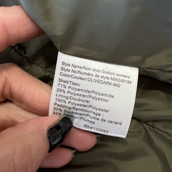 McKinley Gosford Puffer Vest Womens Size Small Outdoor Down Olive Green Zip. - Picture 8 of 8